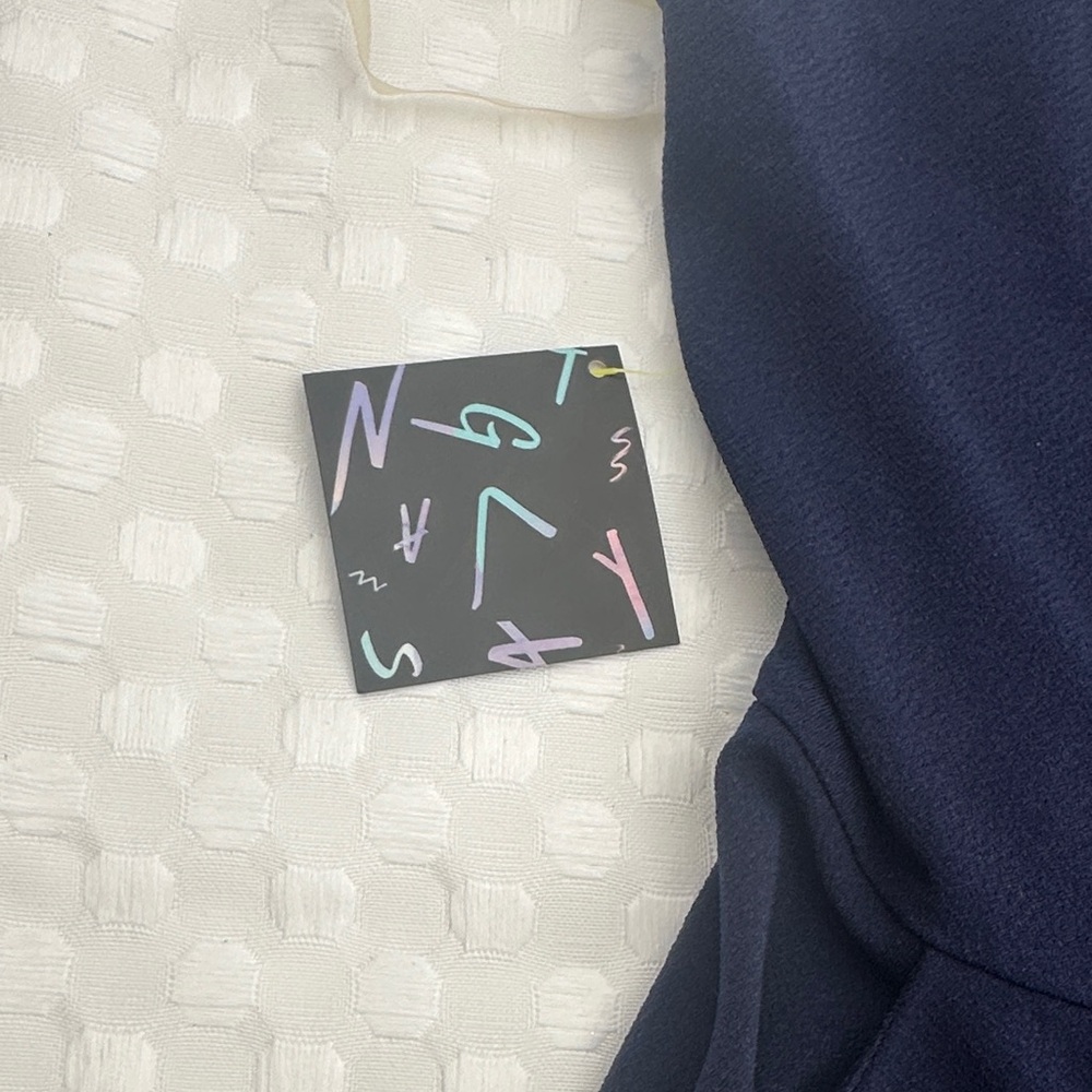 Nasty Gal Navy Halter Jumpsuit M NWT - Picture 3 of 5